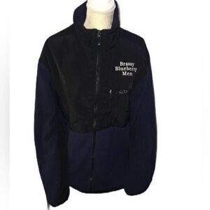 Champion Full Zip Up Fleece Jacket Navy Blue & Black​
